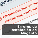 Errores de instalación de Magento