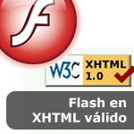 Flash en XHTML válido