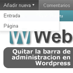 Quitar la barra de administración (Admin Bar) en Wordpress