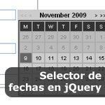 Selector de fechas en jQuery